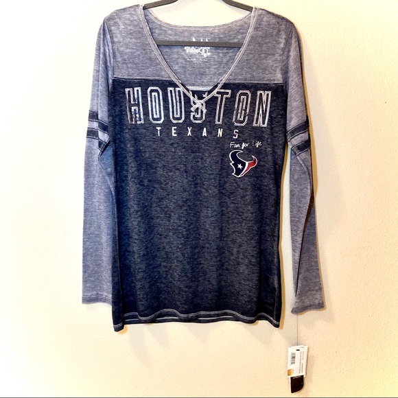 NFL HOUSTON TEXANS Long Sleeved Tee - Size XL - Picture 2 of 6